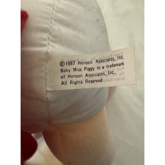 1988 McDonald's Baby Miss Piggy Plush Doll Jim Henson Muppet Babies w/ Tag 10" - Picture 5 of 8